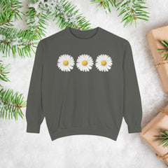 Daisy Unisex Garment-Dyed Sweatshirt -