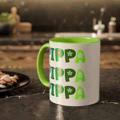 Pippa Floral Name Mug — Personalized Colorful Coffee Cup (11oz & 15oz)