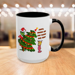 Holiday Mug Whimsical Design, Fun Christmas Gift,