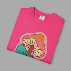 Retro Mushroom Floral T-Shirt, Unisex Boho Tee,