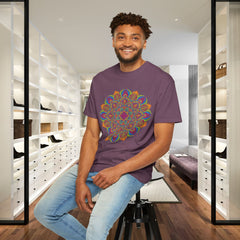 Mandala Graphic T‑Shirt — Colorful Psychedelic Boho Tee