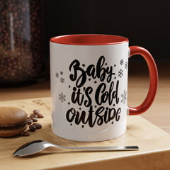 Winter-Themed Accent Coffee Mug