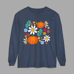 Fall Floral Long Sleeve T-Shirt,