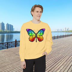 Rainbow Butterfly Unisex Sweatshirt