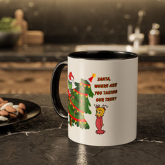 Holiday Mug Whimsical Design, Fun Christmas Gift,