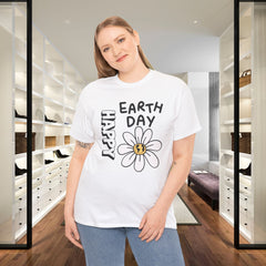 Earth Day Daisy T-Shirt — "Happy Earth Day" Graphic Tee