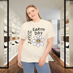 Earth Day Daisy T-Shirt — "Happy Earth Day" Graphic Tee