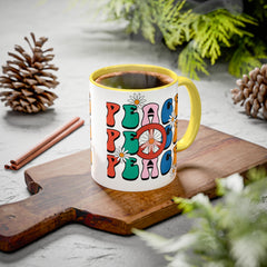 Colorful Peace Sign Mugs