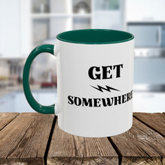 Get Somewhere Lightning Mug — Motivational Coffee Cup (11oz & 15oz)
