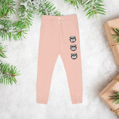 Cool Bulldog Print Fleece Unisex Sweatpants