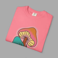 Retro Mushroom Floral T-Shirt, Unisex Boho Tee,