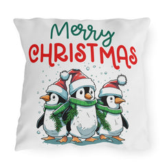 Festive Penguin Pillows - Merry Christmas