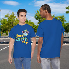 Earth Day T-Shirt — "Happy Earth Day" Cute Earth with Sunglasses Eco Graphic Tee