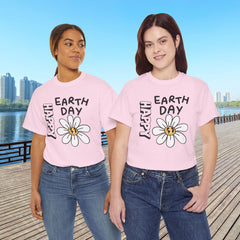 Earth Day Daisy T-Shirt — "Happy Earth Day" Graphic Tee