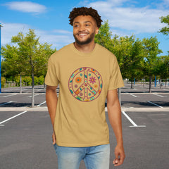 Flower Power Peace T-Shirt, Unisex Boho Tee,