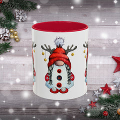 Cute Reindeer Gnome Christmas Mug