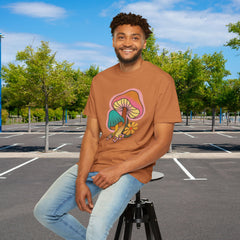 Retro Mushroom Floral T-Shirt, Unisex Boho Tee,