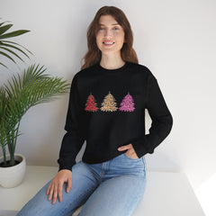 Christmas Leopard Print Trees Sweatshirt