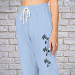 Cozy Botanical Fleece Sweatpants - Unisex Lounge Pants,