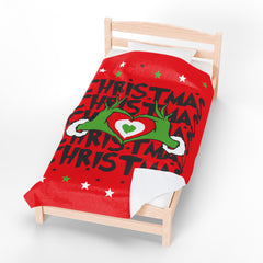Christmas Themed Velveteen Plush Blanket,