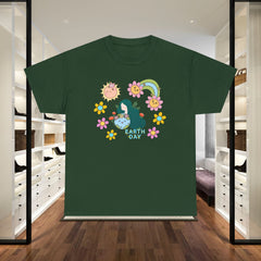 Earth Day Cute Floral Graphic Tee — "Earth Day" Cute Planet & Flowers T-Shirt