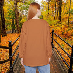 Pumpkin Floral Long Sleeve T-Shirt,