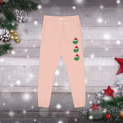 Festive Mean Green Holiday Unisex Fleece Sweatpants