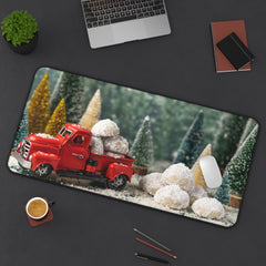 Christmas Country Truck Desk Mat Office Decor