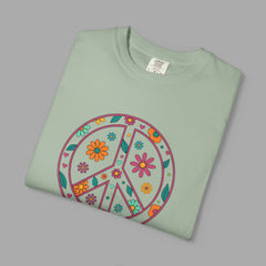Flower Power Peace T-Shirt, Unisex Boho Tee,