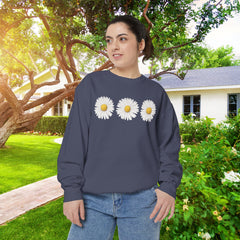 Daisy Unisex Garment-Dyed Sweatshirt -