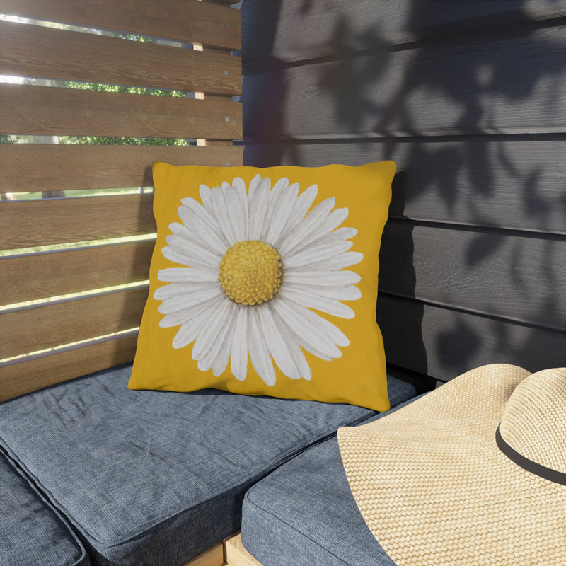 Sunshine Daisy Outdoor Pillows