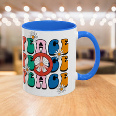 Colorful Peace Sign Mugs