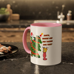 Holiday Mug Whimsical Design, Fun Christmas Gift,