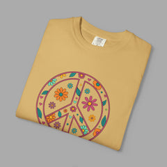 Flower Power Peace T-Shirt, Unisex Boho Tee,