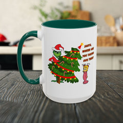 Holiday Mug Whimsical Design, Fun Christmas Gift,