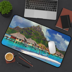 Tropical Paradise Desk Mat - Relaxing Office Decor