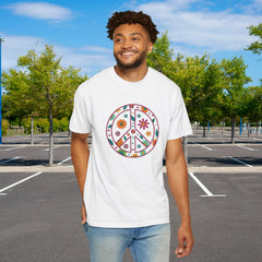Flower Power Peace T-Shirt, Unisex Boho Tee,