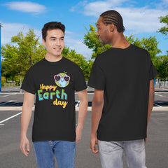 Earth Day T-Shirt — "Happy Earth Day" Cute Earth with Sunglasses Eco Graphic Tee