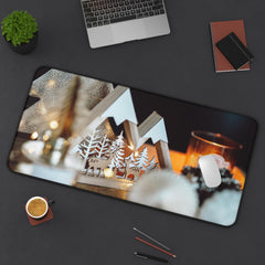 Cozy Winter Desk Mat, Home Office Decor,