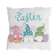 Easter Gnome Bunny Throw Pillow