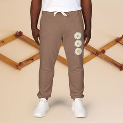 Vibrant Floral Unisex Fleece Sweatpants
