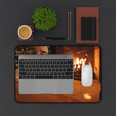 Cozy Christmas Desk Mat | Festive Home Decor for Holiday Vibes,