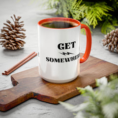 Get Somewhere Lightning Mug — Motivational Coffee Cup (11oz & 15oz)