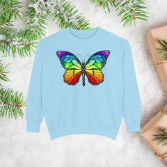 Rainbow Butterfly Unisex Sweatshirt