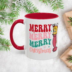 Merry Merry Merry and Bright Christmas Mugs