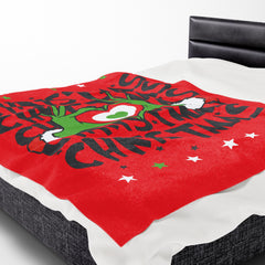 Christmas Themed Velveteen Plush Blanket,