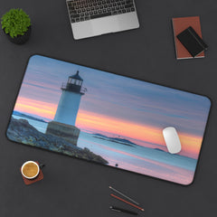 Lighthouse Desk Mat, Nautical Office Decor