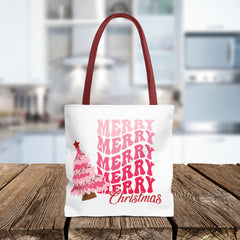 Holiday Tote Bag Merry Christmas