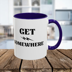 Get Somewhere Lightning Mug — Motivational Coffee Cup (11oz & 15oz)