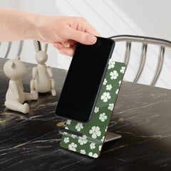 Green Floral Smartphone Display Stand